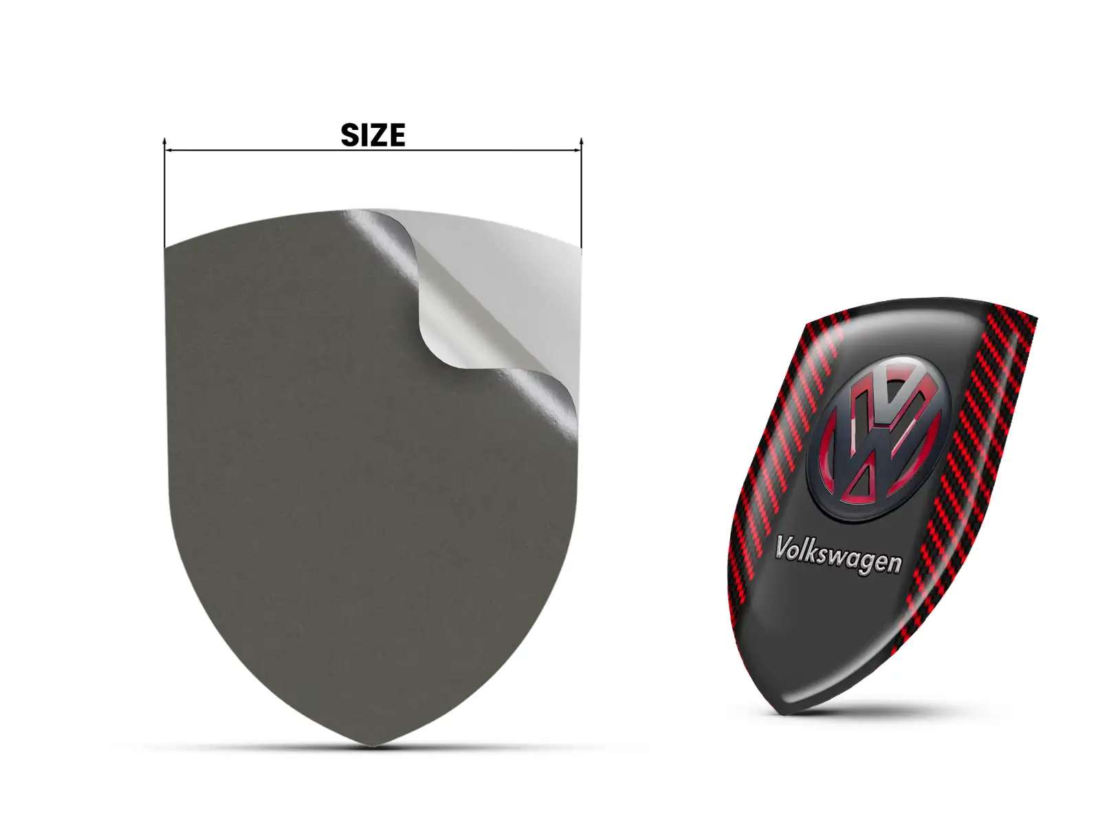 VW Car Silicone Stickers Edition High Quality Customizable